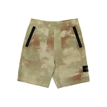 STONE ISLAND Pattern Printed Elasticated Waistband Track Shorts