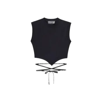 VERSACE JEANS COUTURE SS23 Tank Top Women's Black