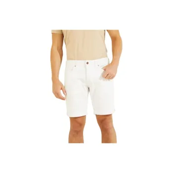 GUESS Sonny White Denim Shorts Casual Shorts Men's White