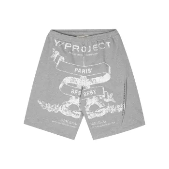 YProject SS24 Casual Shorts Unisex Gray
