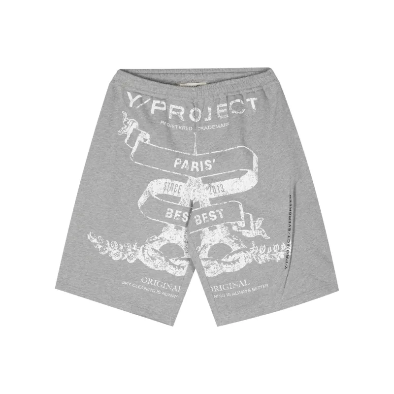 YProject SS24 Casual Shorts Unisex Gray-0