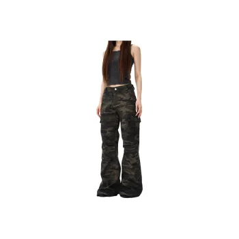DUATOGE Jeans Men Army Green 