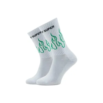 Vision Of Super Mid Calf Socks Unisex 1 Pack White