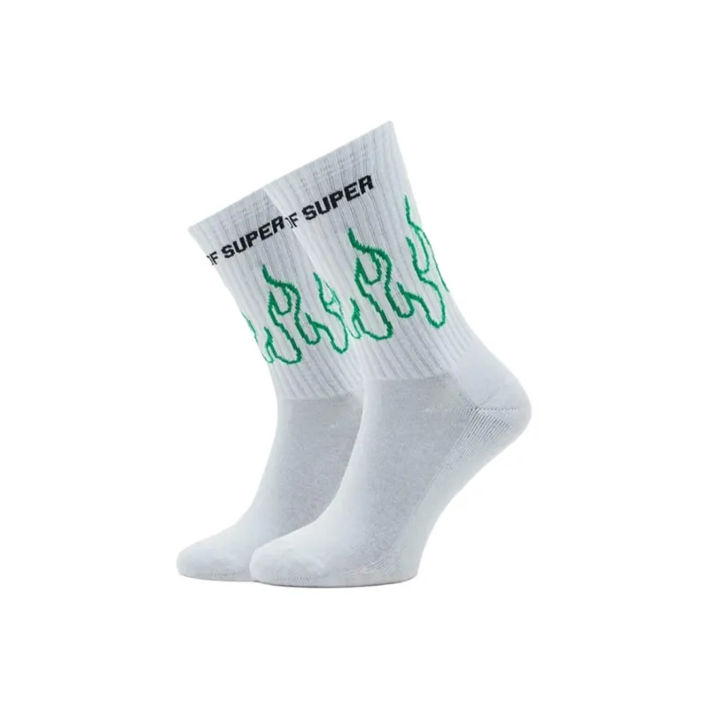 Vision Of Super Mid Calf Socks Unisex 1 Pack White-0