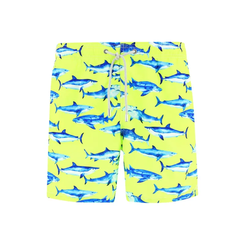MC2 Saint Barth Sharksention Printed Drawstring Swim Shorts-0