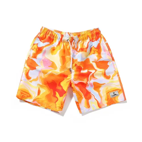 GAILANG Beach Shorts Men's Tie-Dye Orange