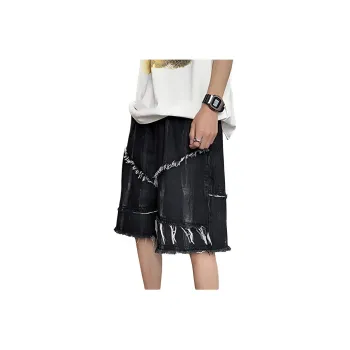 OPMO Denim Shorts Unisex Black