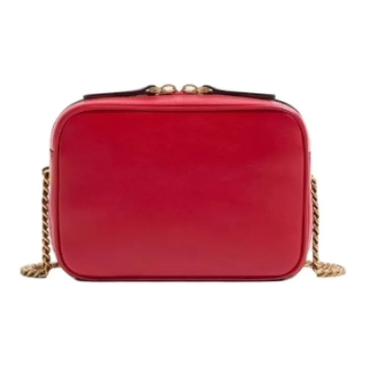 Valentino Sheepskin Fanny Pack, Shoulder Bag Trumpets Women's Red & Black-3