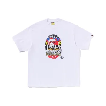 A BATHING APE Multi Logo Ape Head Relaxed Fit Tee