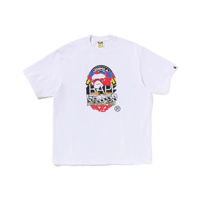Bape Multi Logo Ape Head Relaxed Fit Tee-0