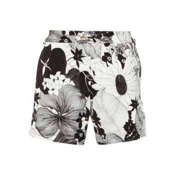 TOM FORD Allover Floral Print Swim Shorts