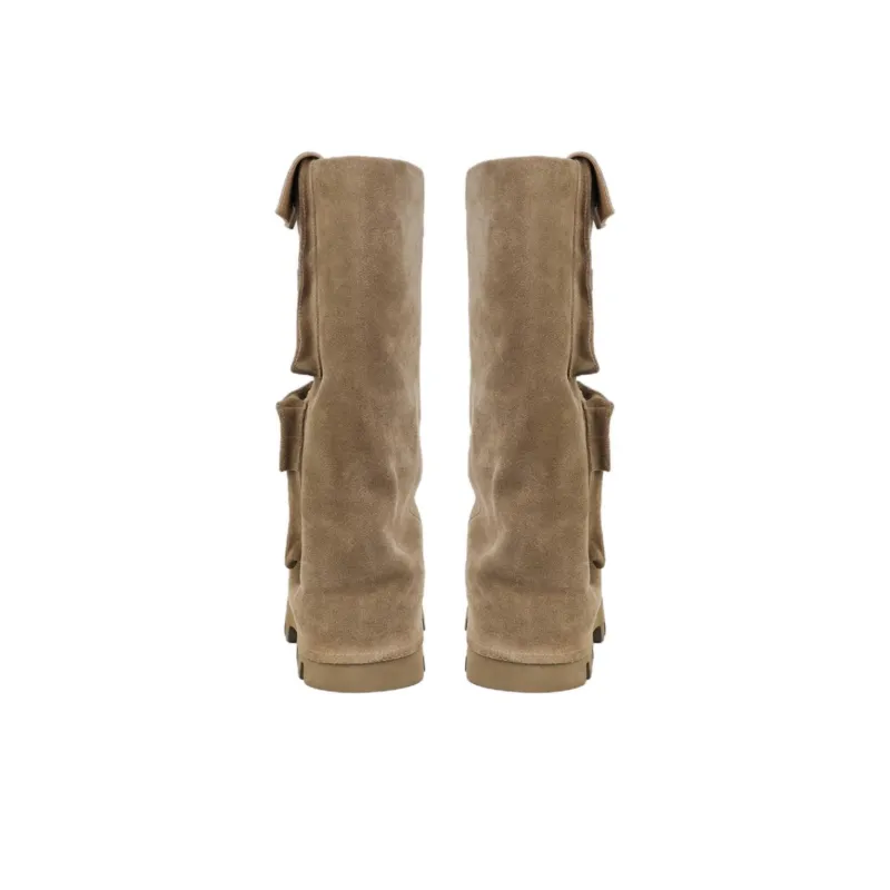 NUTTINESS Ankle Boots Women's Brown/Gray-3