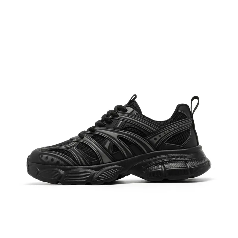 KUNGFUDEER Anti Slip Wear Resistant Low Top Chunky Sneakers Men's-5