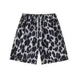 Dark Color Leopard Print Shorts