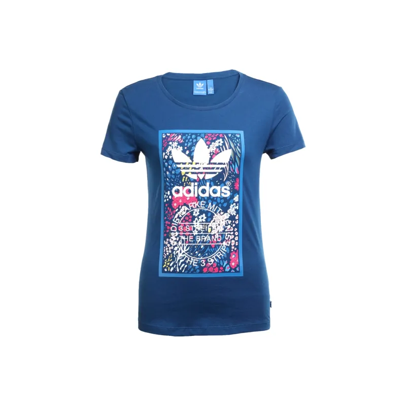 Adidas Originals T Shirt Women's Blue-0