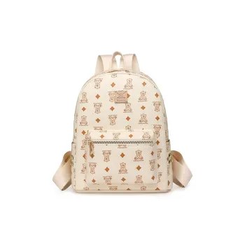 Worm's Home PU Backpack Women's Brown/White/Pink