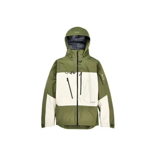BURTON AK457 GORETEX PRO 3L Ski Tops Men's Wolf Gray Green/Bone White 23 24 Winter Season