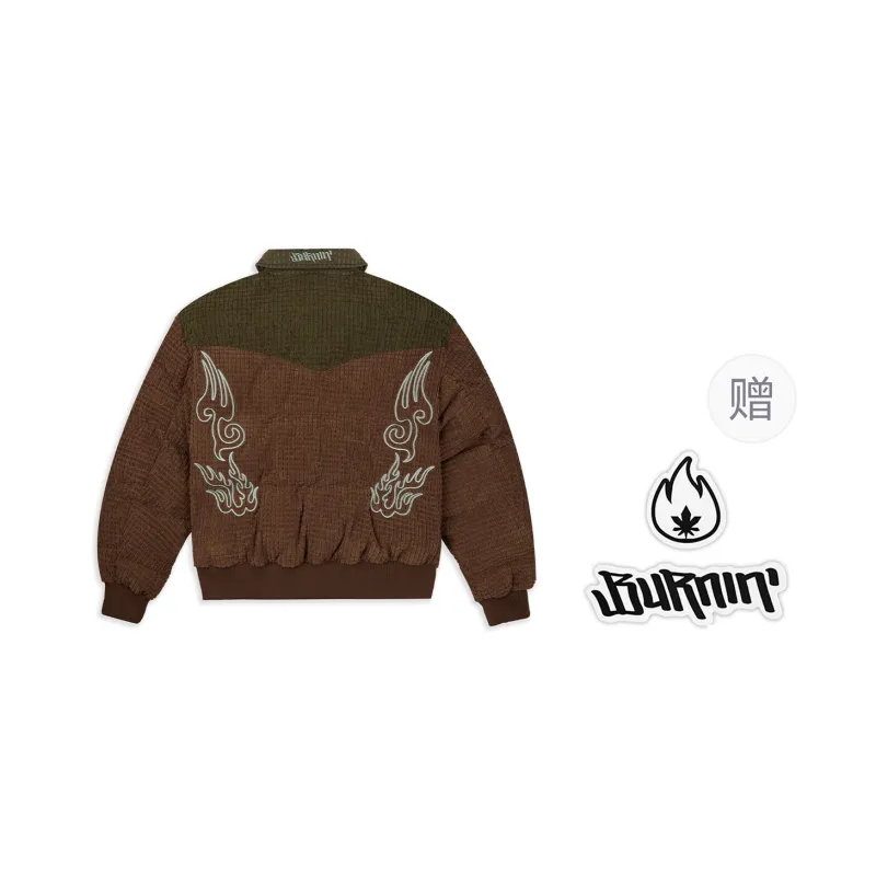 BURNIN Puffer Jacket Unisex Brown-0
