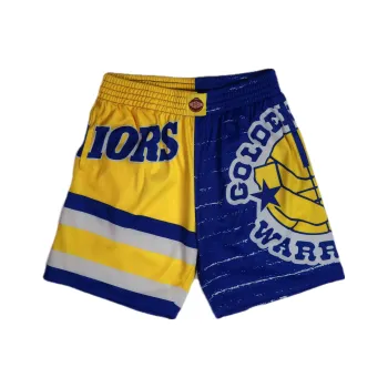 Mitchell & Ness Basketball Shorts Men's Yellow Blue