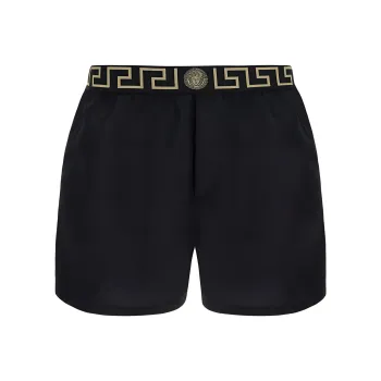 VERSACE Greca Border Elasticated Waistband Swim Shorts