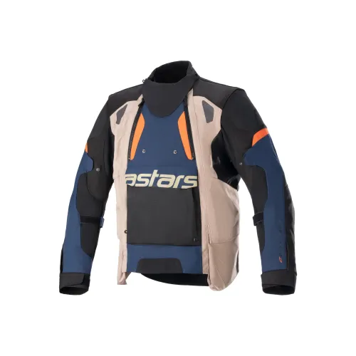 ALPINESTARS Biker Jacket Unisex Dark Blue/Dark Khaki/Flame Ora