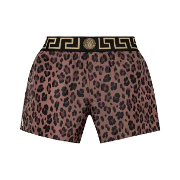 VERSACE Leopard Printed Swim Shorts