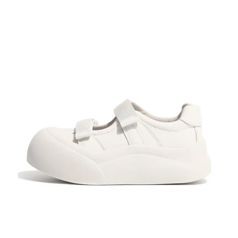 Boldi Kuki Non slip Lightweight Low Top Skateboard Shoes Women's Ecru-2