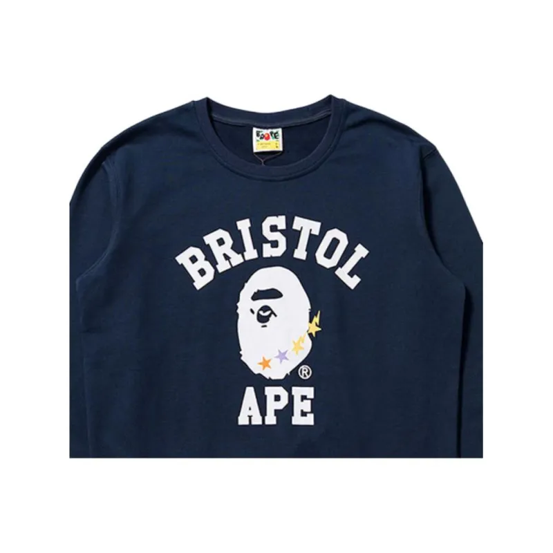 A BATHING APE X F.C.R.B. College Crewneck-2