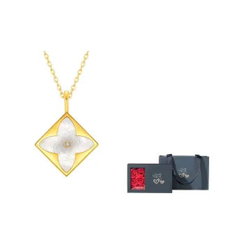 ME LUXE White Mother Of Pearl Pendant, Classic And Versatile Fashion, Innovative Women's