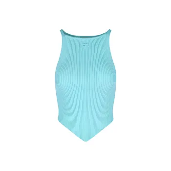 COURREGES Pointy Rib knit Tank Top