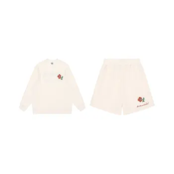 MostwantedLab Vintage Flower Sweatshirt Sets Unisex