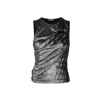 DIESEL SS23 Tank Tops Women's Black
