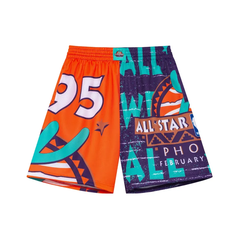 Mitchell & Ness Basketball Shorts Men's Sun Team Orange-0