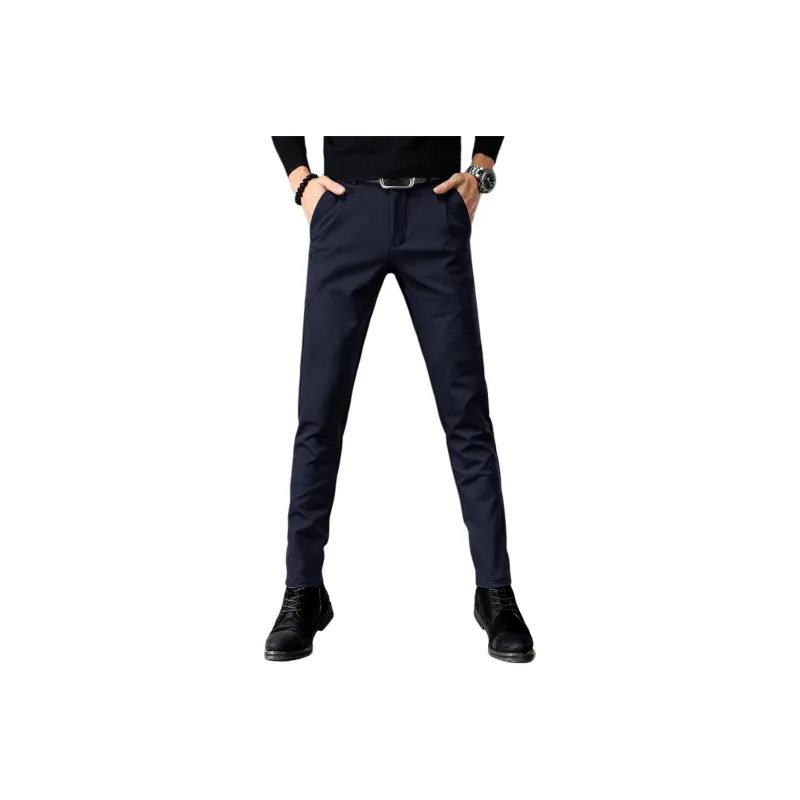Devanro Casual Pants Men's Black-8