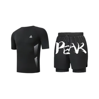 PEAK Men's Swimwear Men's Two Piece Set Black
