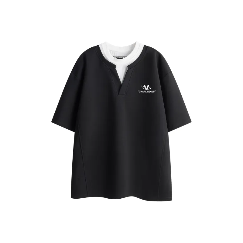 CHARLIE GOLF T Shirt Unisex Black-0