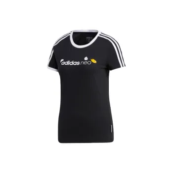 Adidas Neo Set in Sleeve T Shirt Women's Black