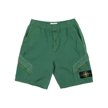 STONE ISLAND Metallic Cargo Bermuda Shorts
