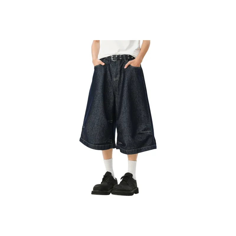 MARK WAFFLE Denim Shorts Unisex-5