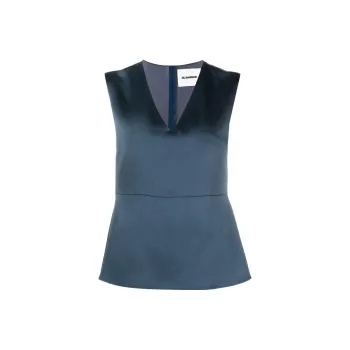 JIL SANDER Tank Tops Women's Blue