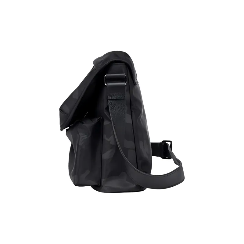 DOSRFINI Nylon Shoulder Bag Regular Men's Black Camouflage-1