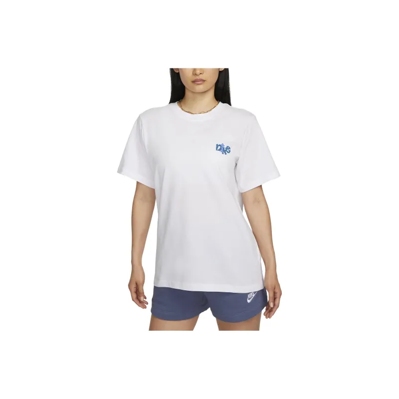 Nike Set in Sleeve T Shirt Women's White-0
