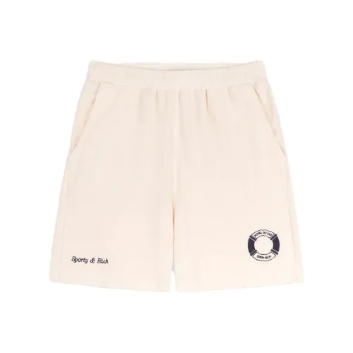 SPORTY & RICH Hotel Du Cap-Eden-Roc SS23 Co-branded Series Casual Shorts Unisex Beige