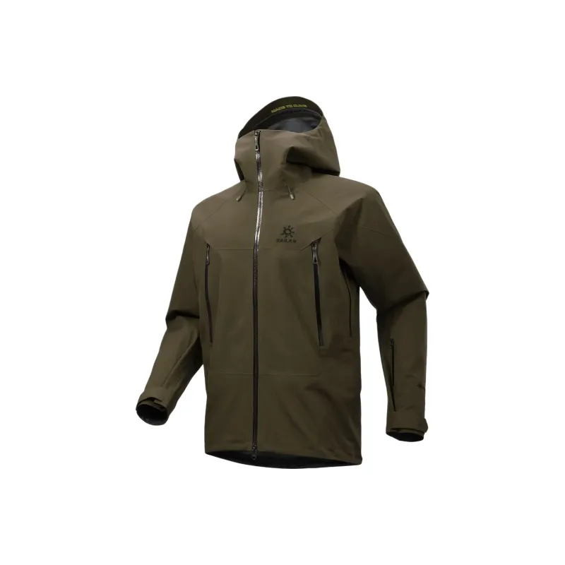 KAILAS MONT X Waterproof, Windproof, Breathable, And Abrasion Resistant Windbreaker Jacket Unisex Dark Brown Green-1
