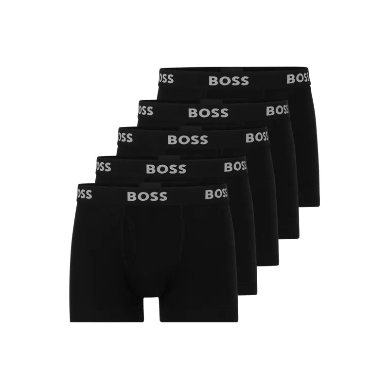 HUGO BOSS Logo print Boxers Pack Of Five-0