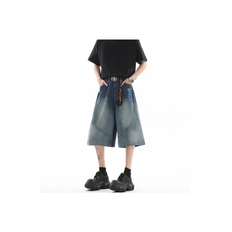 Weles Denim Shorts Unisex-0
