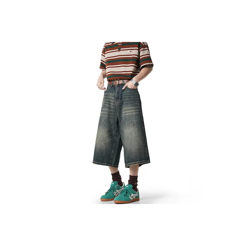 HOKLV Denim Shorts Unisex-7