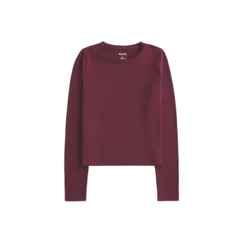 Hollister T Shirt Women's Burgundy