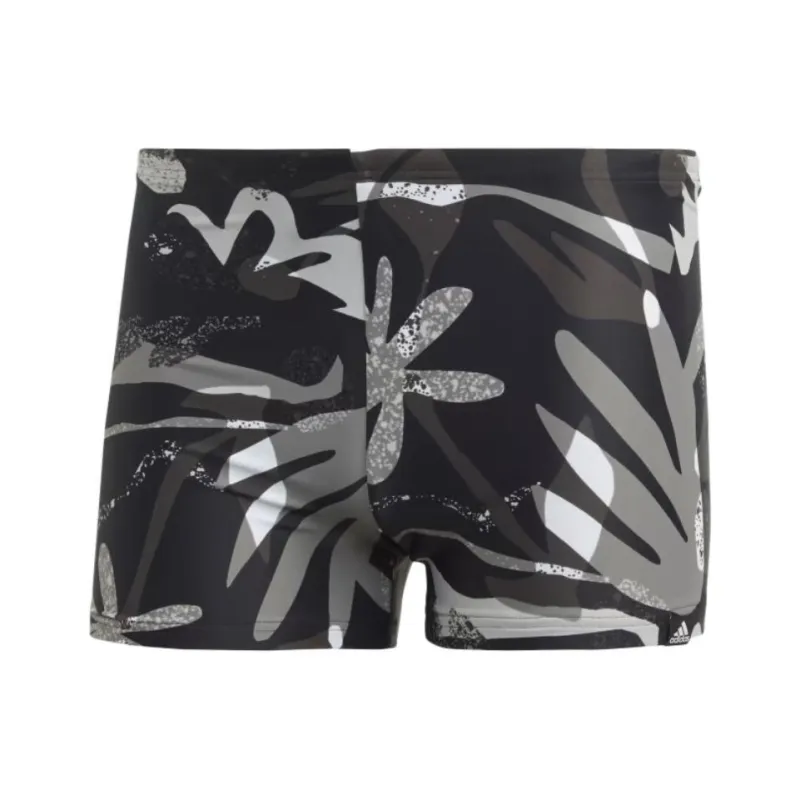 Adidas Sportswear FLORAL GRAPHIC SWIM BOXERS Swimming Shorts Men's Black-0
