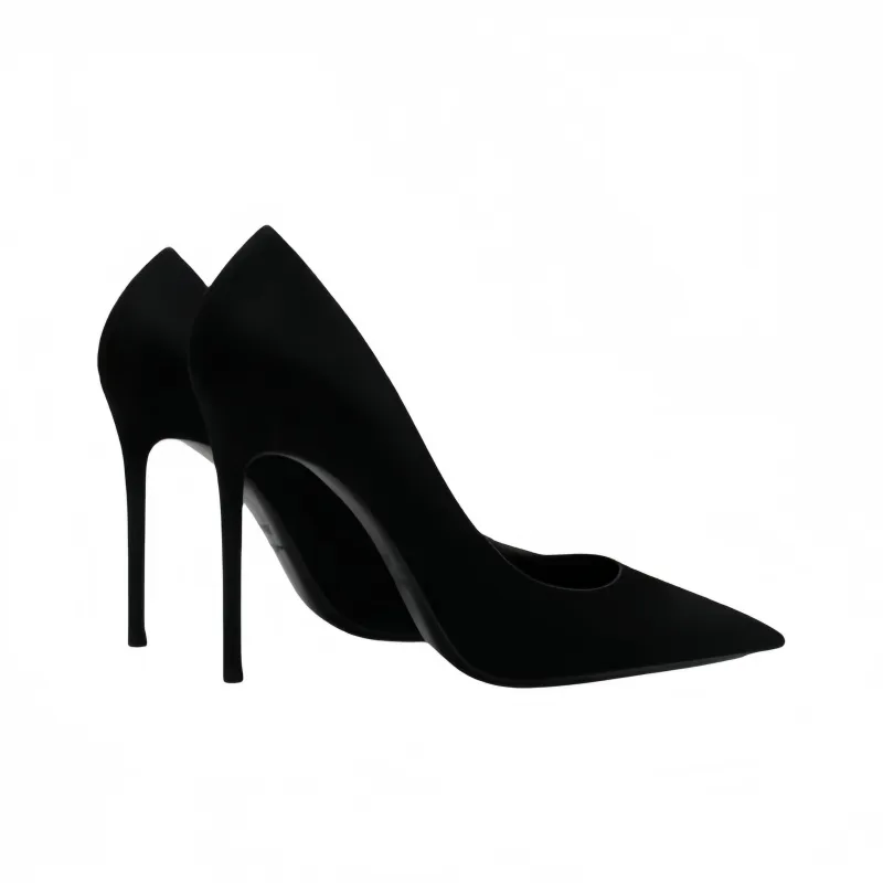 Crelinkxlat Sexy And Generous, Delicate Temperament, Royal Sister Celebrity Profession High Heels Women's Black-6